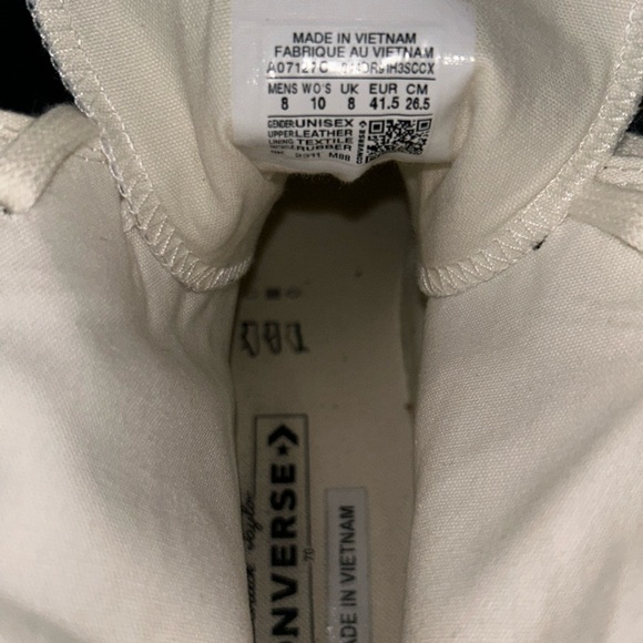 Chuck De Luxe Converse Cream Platform High Tops, EUC, Women's 10 - Picture 3 of 3